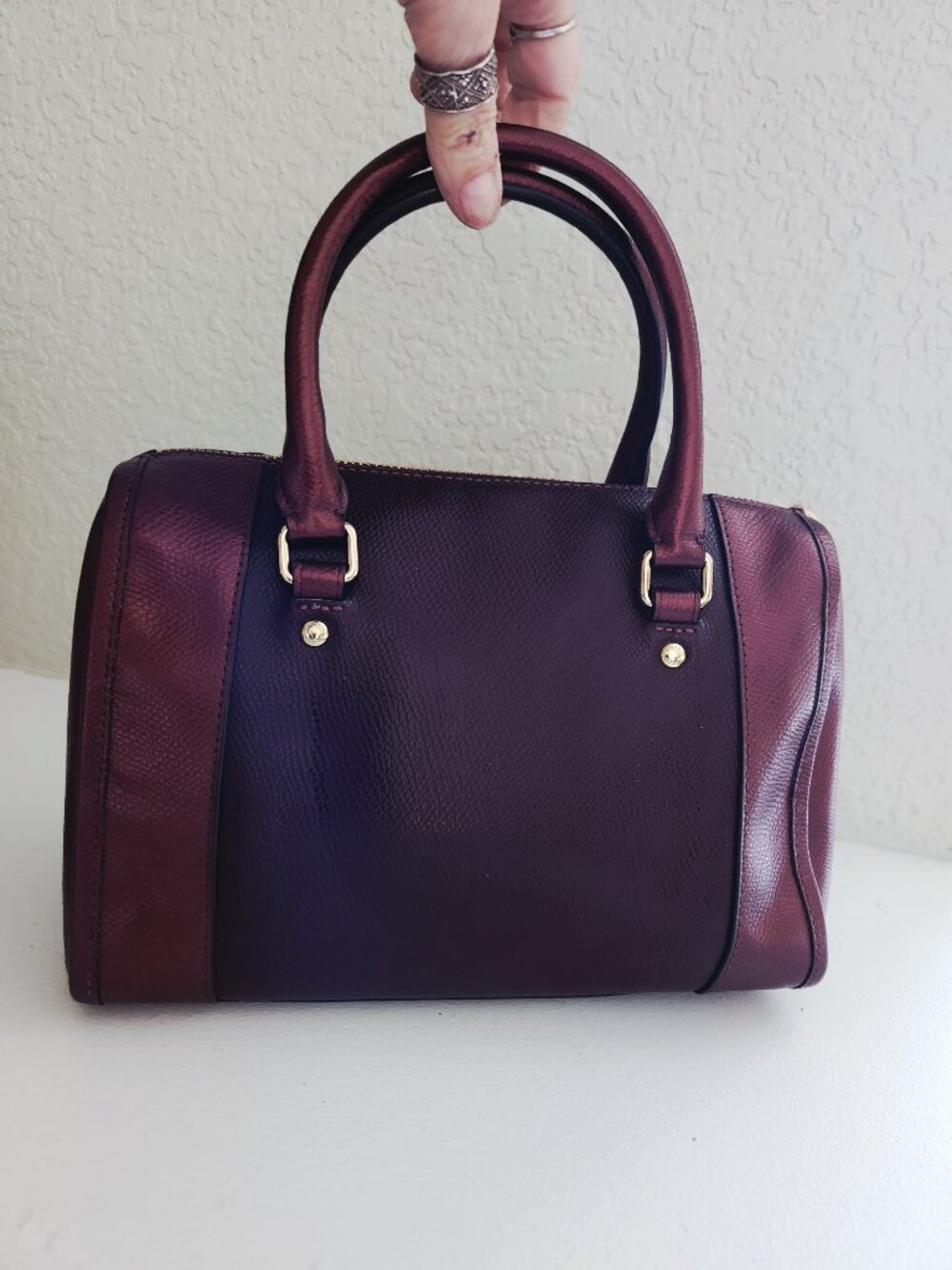 Euc Coach Mini Bennett Two-Tone Leather Crossbody Bag - Picture 4 of 12